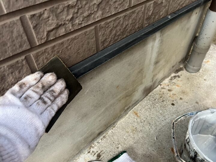 付帯部 水切り 研磨