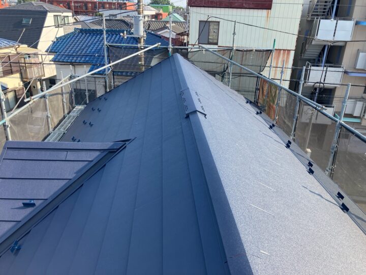 新規棟板金 設置