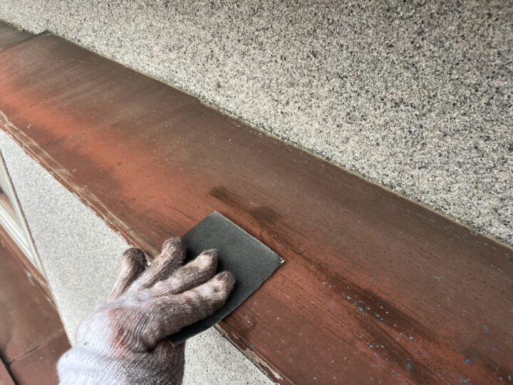 付帯部 庇 研磨