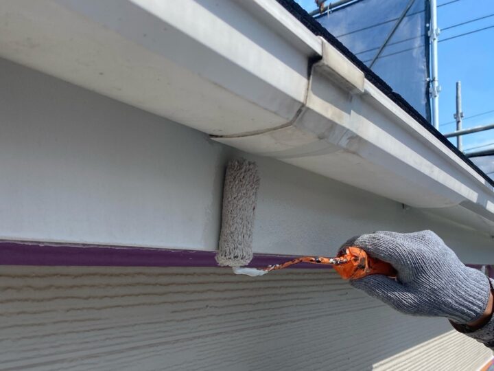 付帯部 破風 下塗り(ユメロックDX)