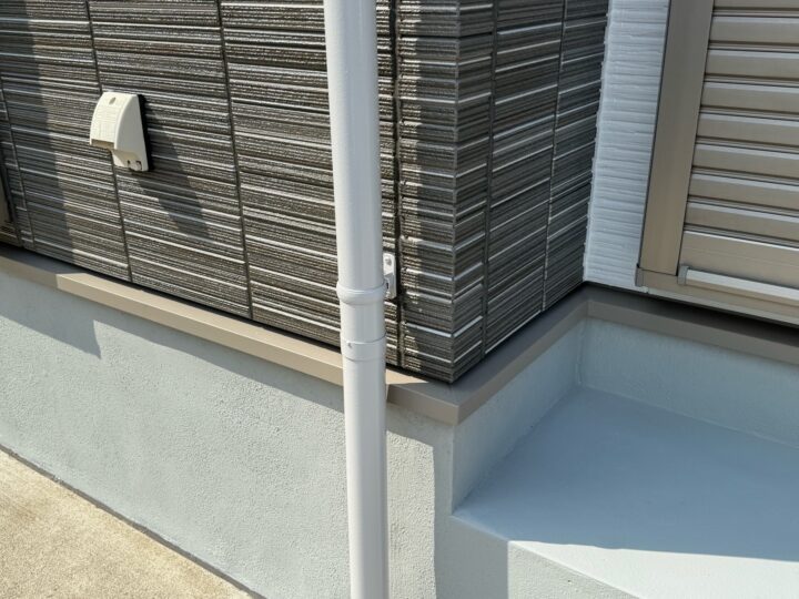 基礎コンクリート 水切り 完工