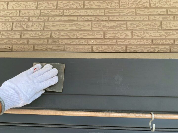 付帯部 シャッターボックス 研磨