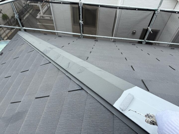 屋根 棟板金 錆止め