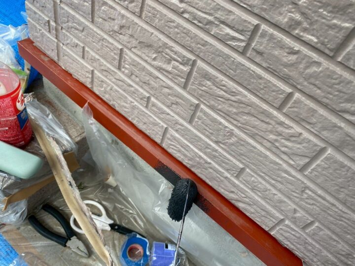 付帯部 水切り 下塗り(ユメロックDX)