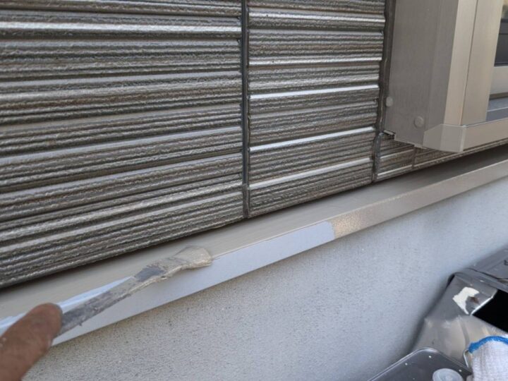 付帯部 水切り 上塗り(ユメロックDX)