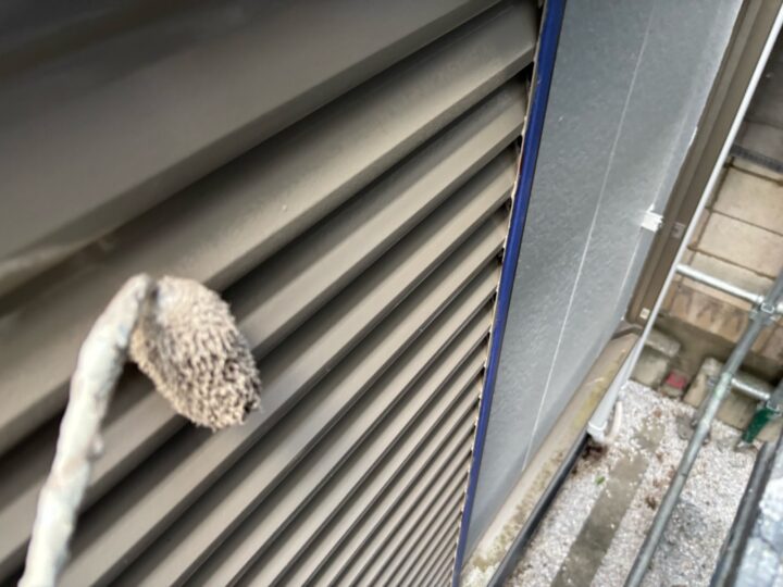 付帯部 シャッター 上塗り