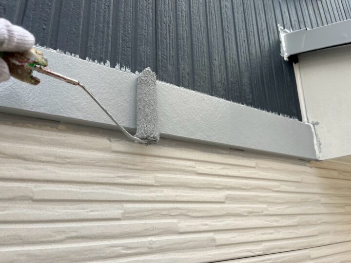 付帯部 幕板 下塗り(サビカット)