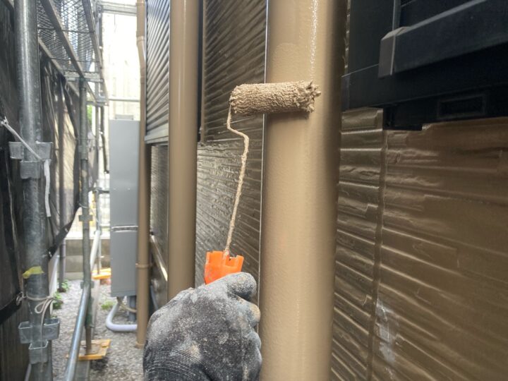 付帯部 雨樋 上塗り(ユメロックDX)