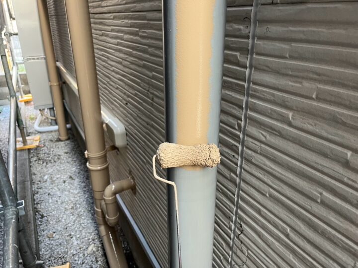 付帯部 雨樋 下塗り(ユメロックDX)