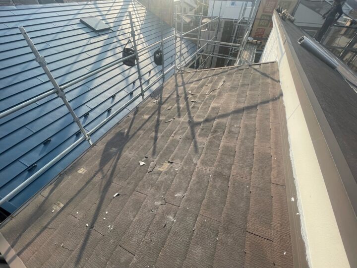 屋根カバー工法 施工前