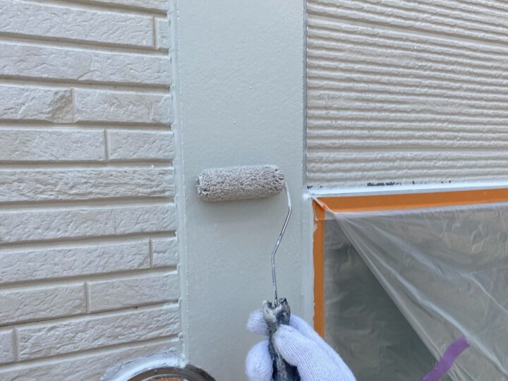 付帯部 幕板 上塗り(ユメロックDX)