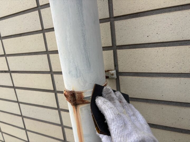 付帯部 雨樋 研磨