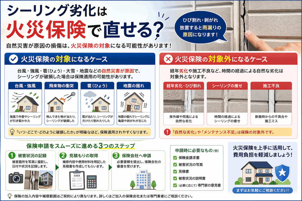 火災保険を使うための条件一覧画像