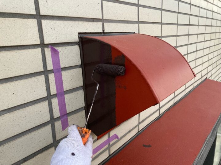 付帯部 換気フード 下塗り(ユメロックDX)