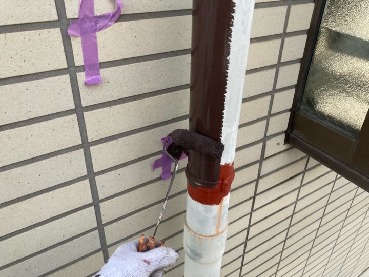 付帯部 雨樋 下塗り(ユメロックDX)