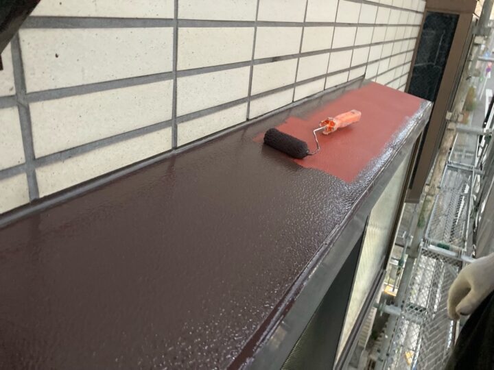 付帯部 庇 下塗り(ユメロックDX)