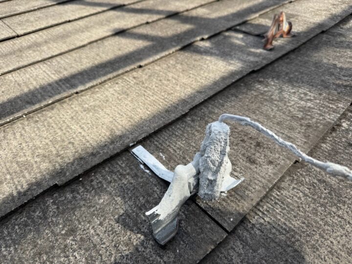 屋根 雪止め 錆止め