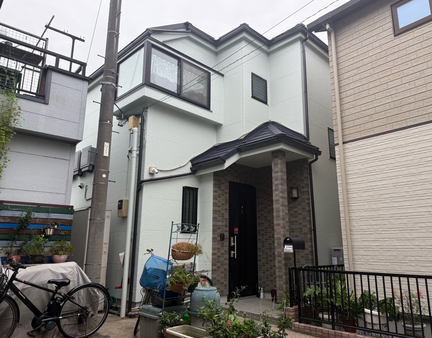 【足立区・外壁塗装・屋根カバー工法】ALCの目地をしっかりと防水！