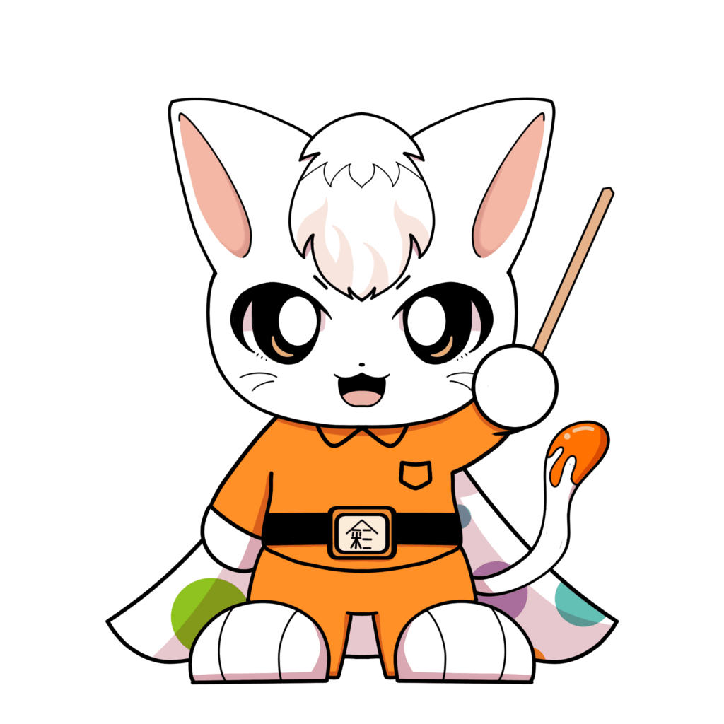 深井塗装オリジナルキャラクター猫のみーちゃん