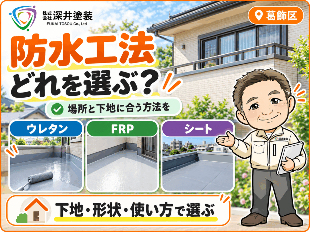 どの方法で防水する?
