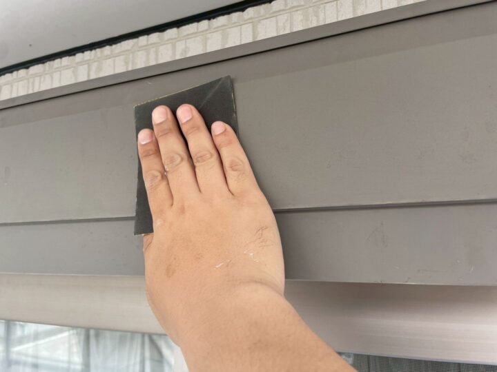 付帯部 シャッターボックス 研磨
