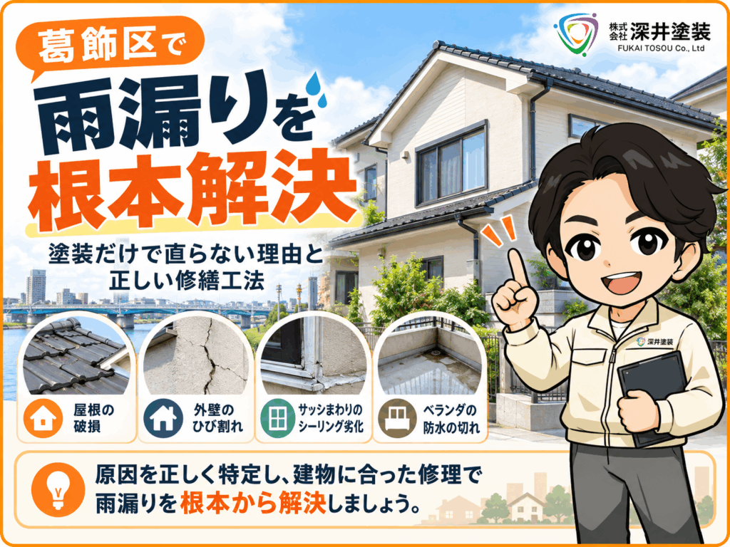 葛飾区で雨漏りを根本解決