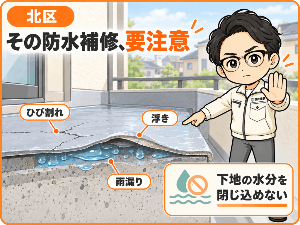 北区その防水工事要注意