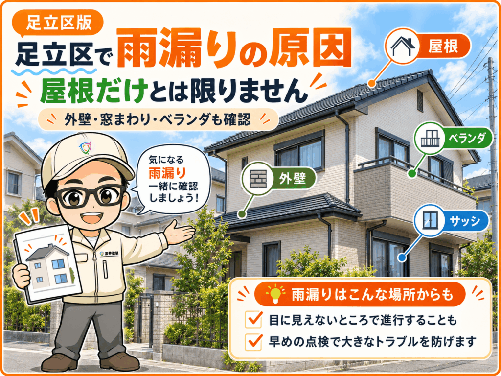 雨漏りの原因は屋根だけとは限りません