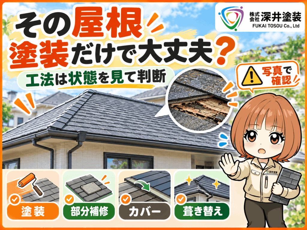 屋根の修繕は状態を見てから