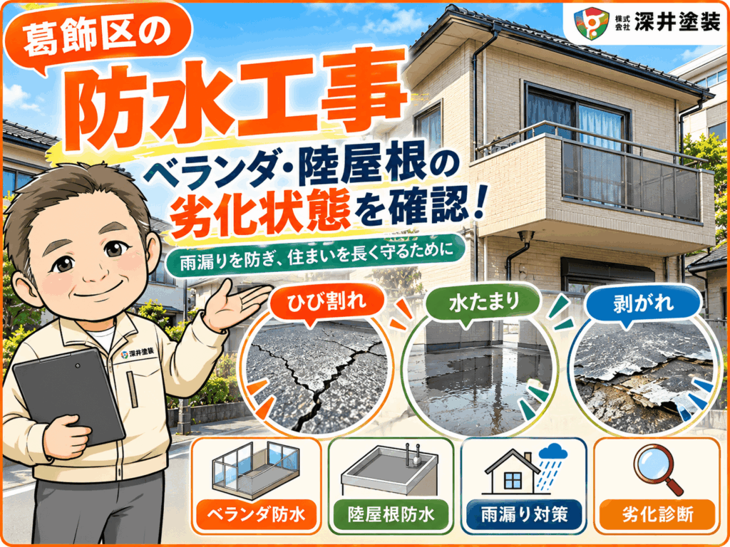 葛飾区の防水工事を説明