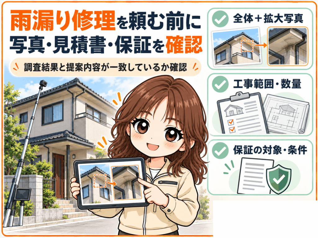 頼む前に書類を確認