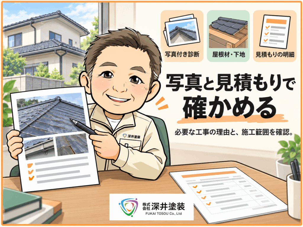 写真と見積もりで確かめる