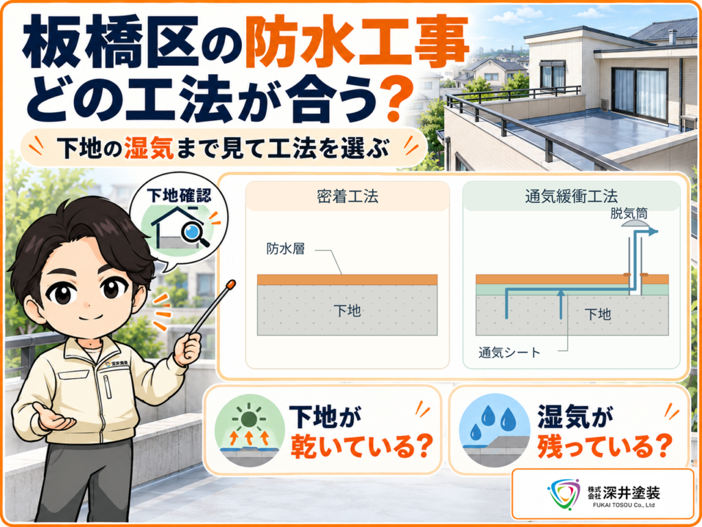 防水工事どの後方が合う?