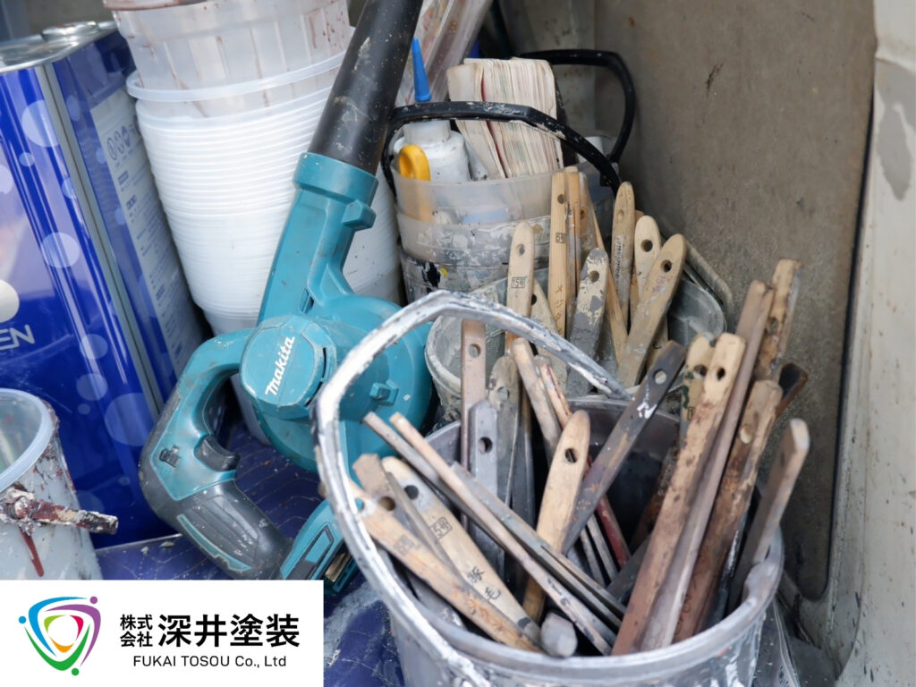 塗装工事道具の写真