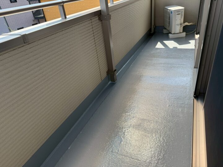 ベランダ床 完工